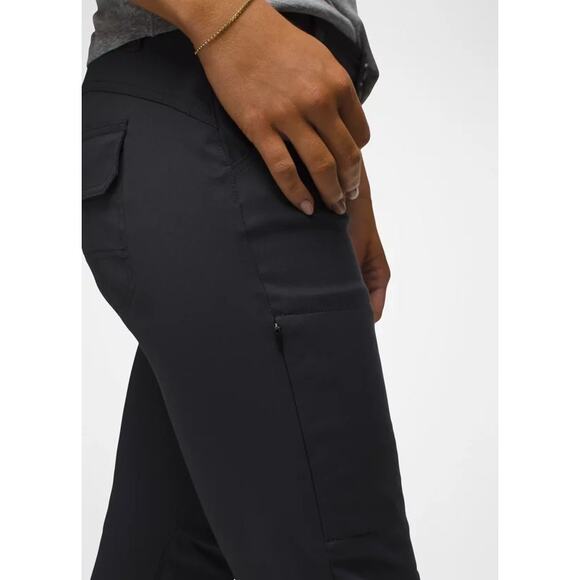 Prana Halle Straight Pant Women's 0 Regular Coal Standard Fit Low Rise Stretch - Picture 4 of 13